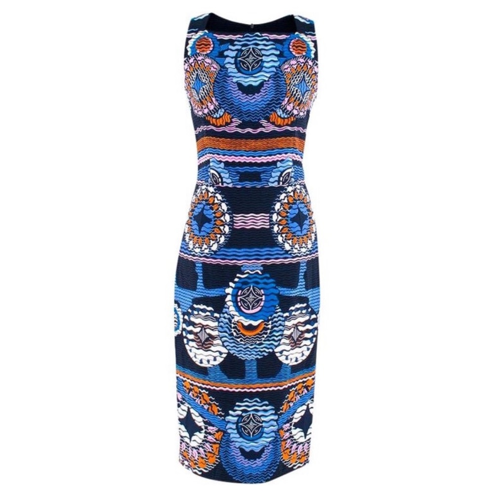 Peter Pilotto Blue Printed Dress